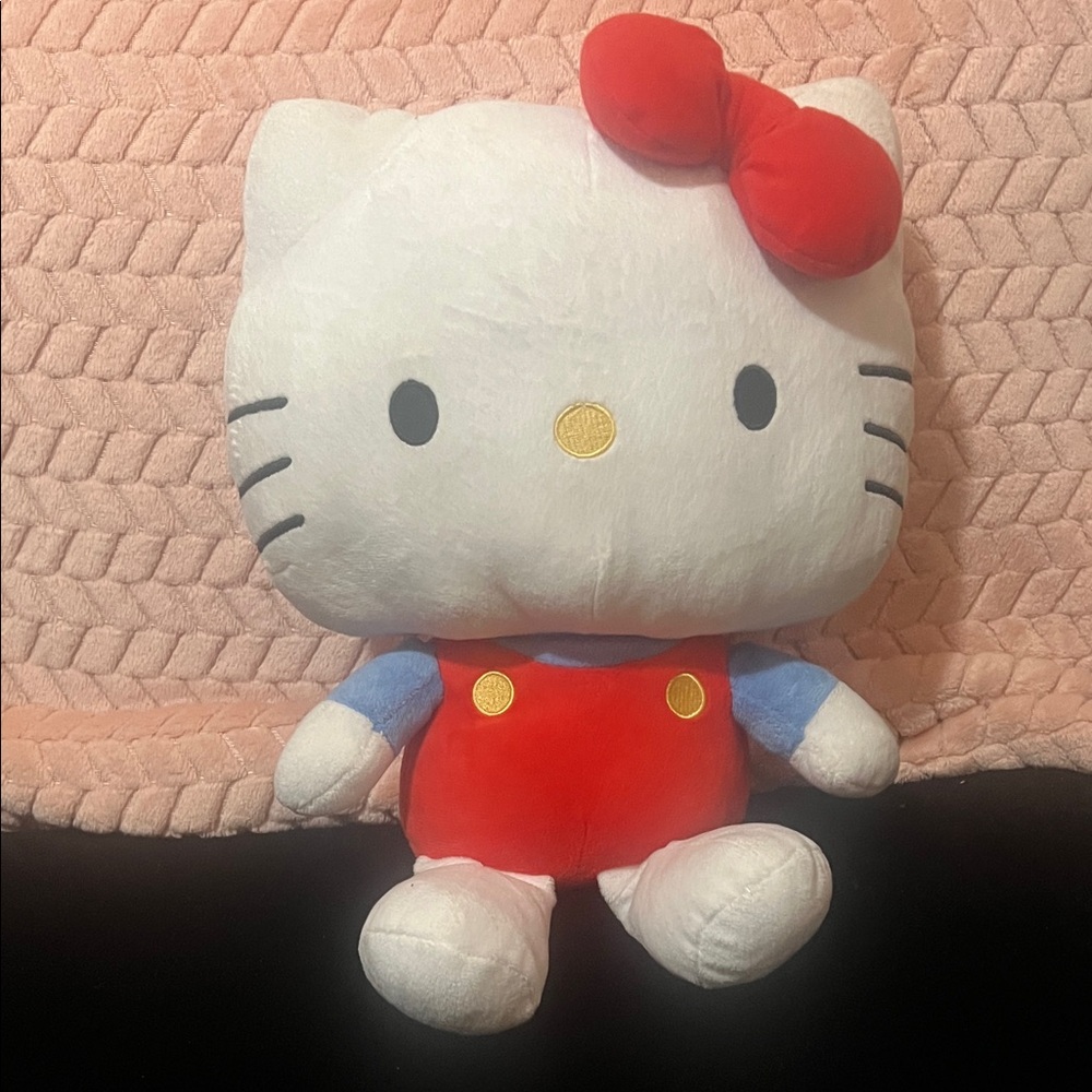 Hello Kitty Plush with Red Outfit and Bow